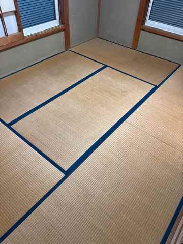 経年劣化した古い畳